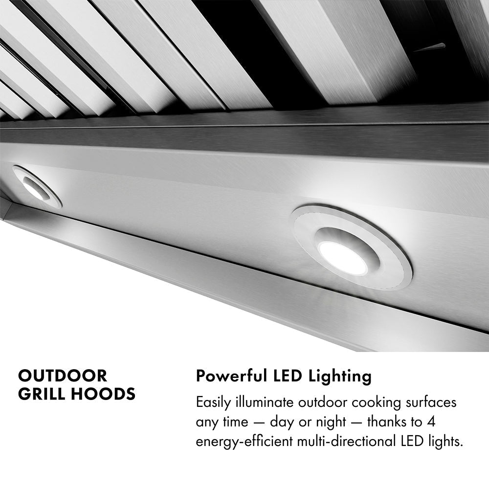 ZLINE 48 in. Wall Mount Outdoor Grill Hood (GOW2-48)