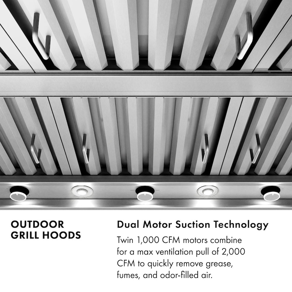 ZLINE 60 in. Wall Mount Outdoor Grill Hood (GOW1-60)