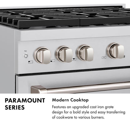ZLINE Paramount 30 inch gas range stainless steel SGR30