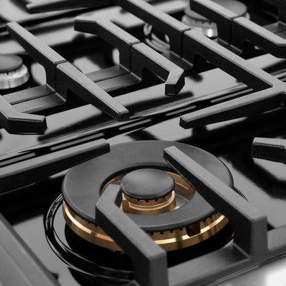 ZLINE 48 in. Paramount Gas Rangetop with 8 Burners and Porcelain Cooktop in Satin Stainless Steel (SRTS-48)