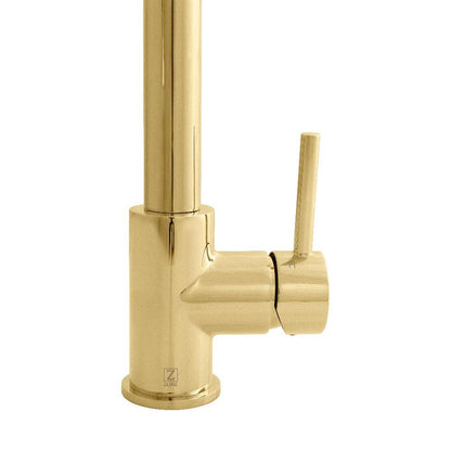 ZLINE Autograph Edition Edison Pull Down Single Handle Kitchen Faucet in Polished Gold (EDS-KF-PG)