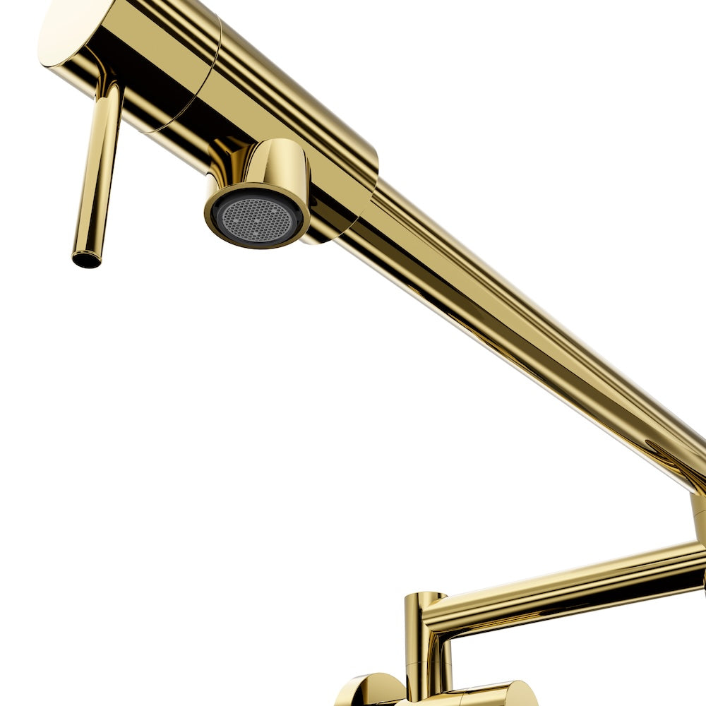 ZLINE Autograph Edition Gemini Pot Filler in Polished Gold (GEM-FPF-PG)