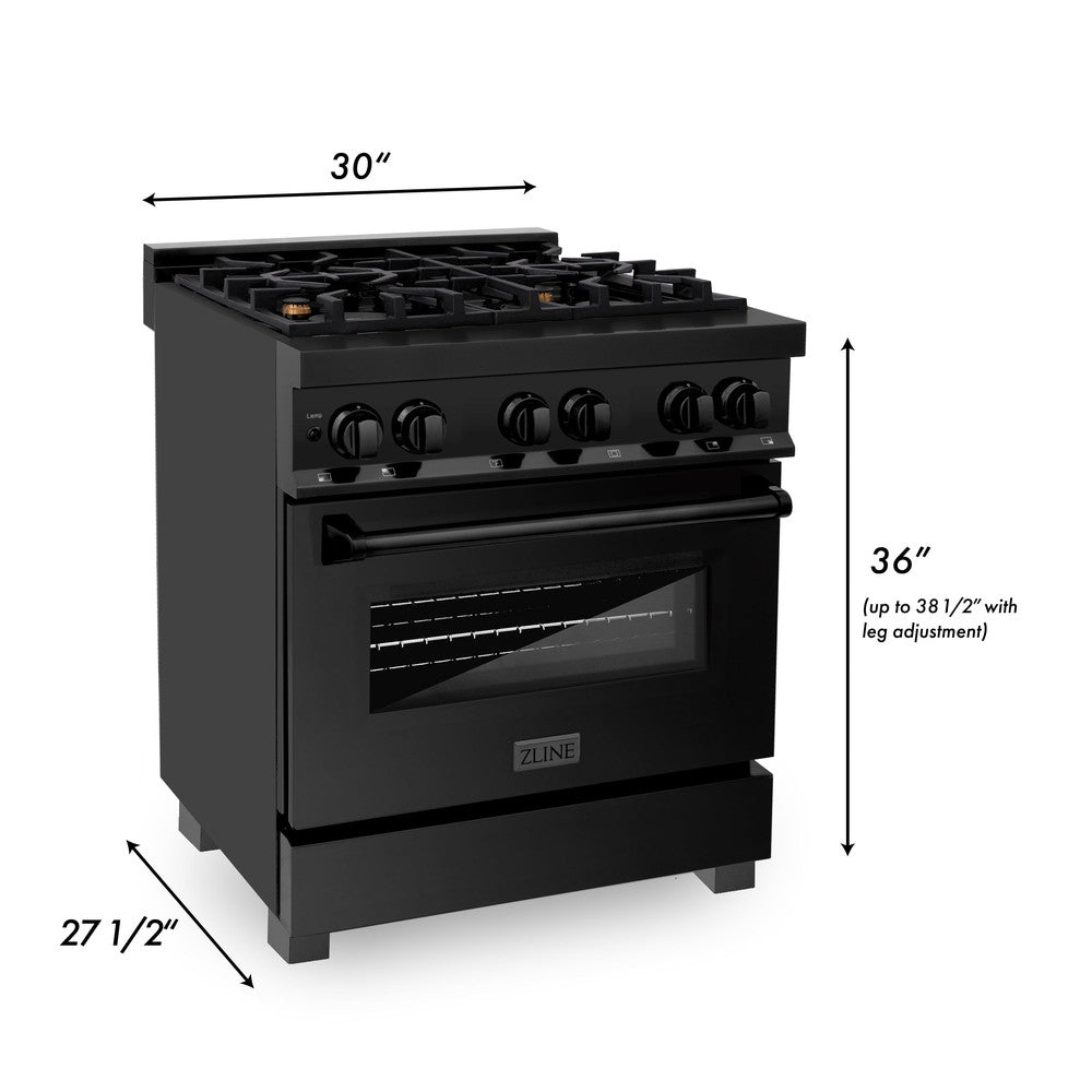 30 inch dual fuel range
