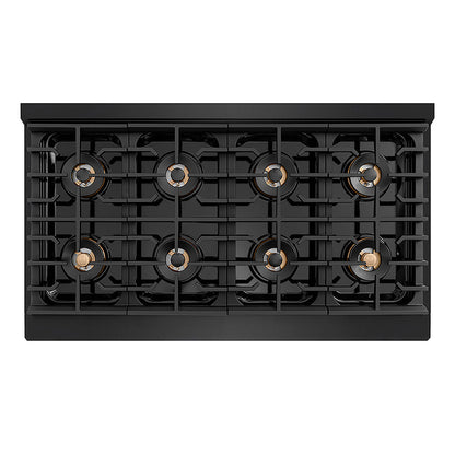 ZLINE 48 in. Paramount Gas Rangetop with 8 Burner DuoPro™ Cooktop in Black Stainless Steel (PSRTB-48)