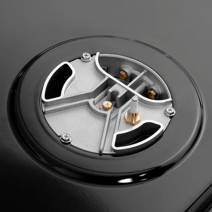 ZLINE Autograph Edition 30 in. Paramount Gas Rangetop with 4 Burner DuoPro™ Cooktop in Black Satin Stainless Steel and Polished Gold Accents (PSRTBSZ-30-G)
