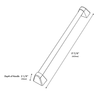 ZLINE Autograph Edition 24 in. Dishwasher Helix Handle (Set of 1) in Champagne Bronze (DWHZ-K-CB-24)