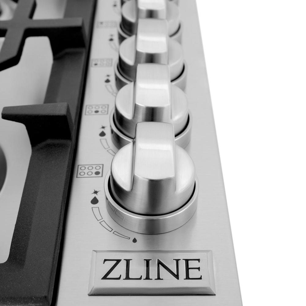 ZLINE 36 in. Gas Cooktop with 6 Brass Burners (RC-BR-36)