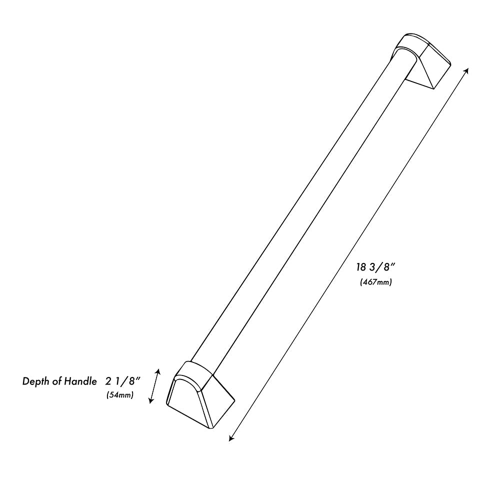 ZLINE Autograph Edition 24 in. Microwave Helix Handle (Set of 1) in Polished Nickel (MWHZ-24-K-PN)