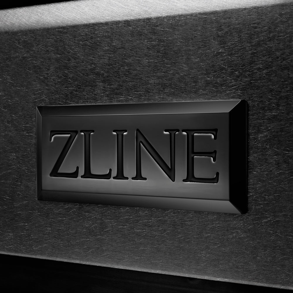 ZLINE Autograph Edition 30 in. 4.2 cu. ft. Paramount Gas Range with 4 Burner Cooktop and Convection Gas Oven in Black Satin Stainless Steel and Polished Gold Accents (SGRBSZ-30-G)