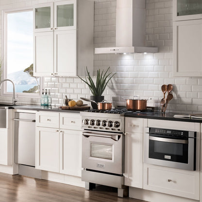 ZLINE 24 in. Convertible Vent Wall Mount Range Hood in Stainless Steel (KE-24)
