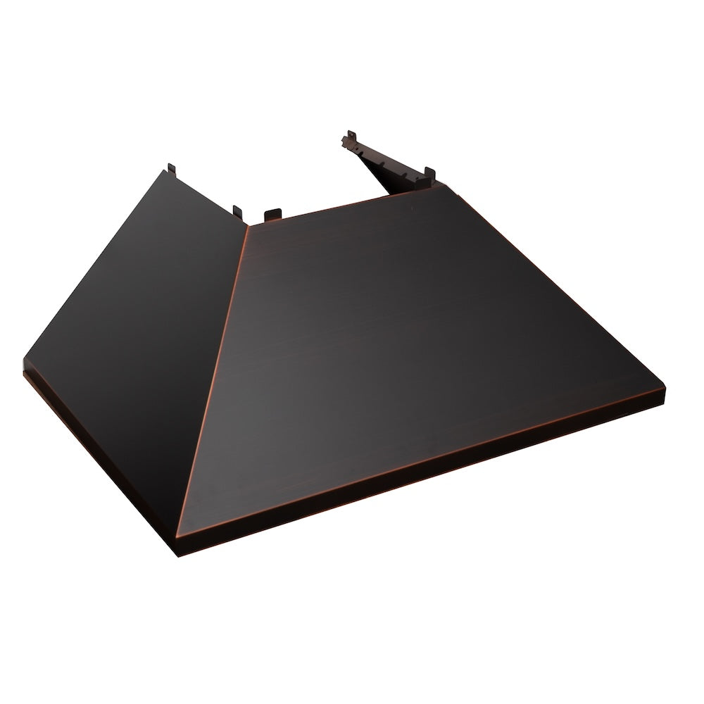 ZLINE 36 in. Ducted Satin Stainless Steel Wall Mount Range Hood with Oil Rubbed Bronze Shell (8654ORB-36)