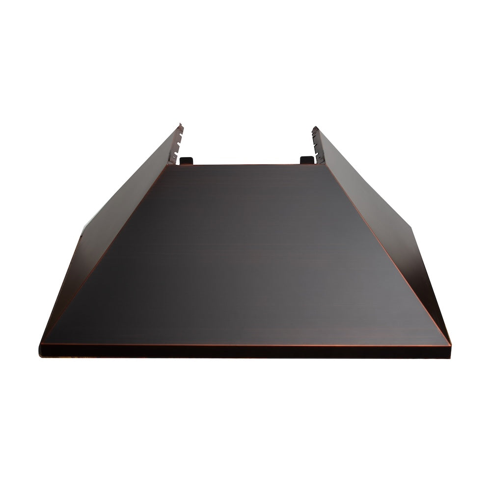 ZLINE 36 in. Ducted Satin Stainless Steel Wall Mount Range Hood with Oil Rubbed Bronze Shell (8654ORB-36)