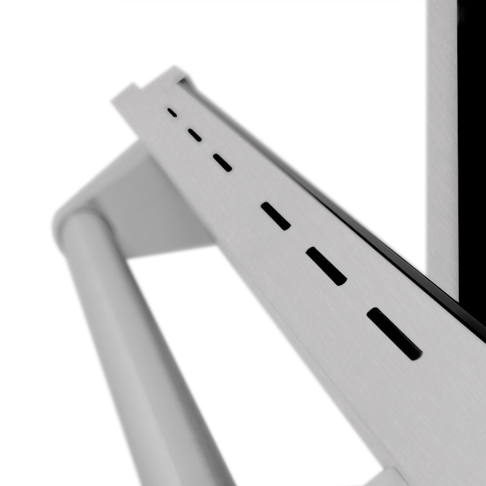 ZLINE 30 in. 4.0 cu. ft. Legacy Dual Fuel Range with 4 Burner Gas Cooktop and Electric Convection Oven in Stainless Steel with Satin Stainless Steel Door (RA-SN-30)