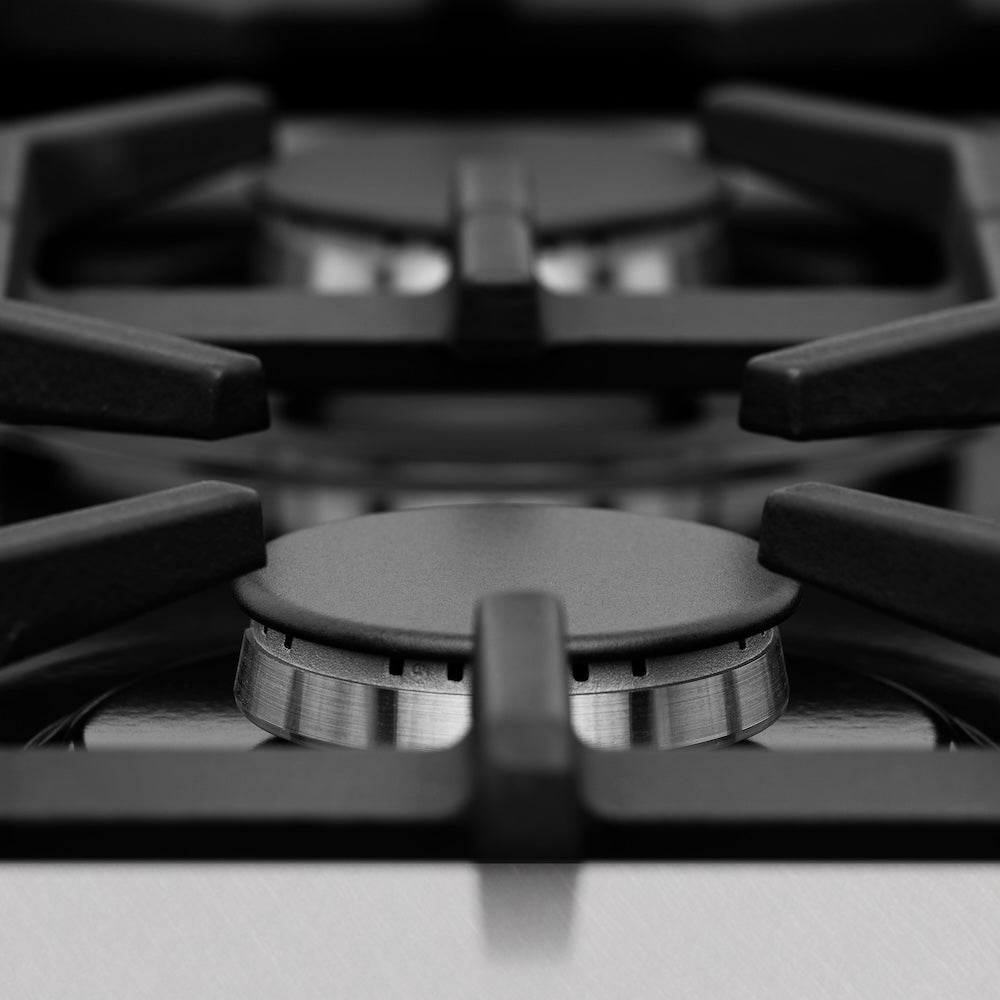 ZLINE 48 in. 6.0 cu. ft. Legacy Dual Fuel Range with 7 Burner Gas Cooktop and 2 Electric Ovens in Satin Stainless Steel (RAS-SN-48)