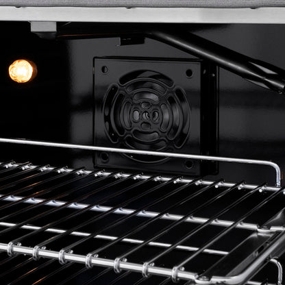 ZLINE 48 in. 6.7 cu. ft. Paramount Double Oven Gas Range with 8 Burner Cooktop in Satin Stainless Steel (SGRS-48)
