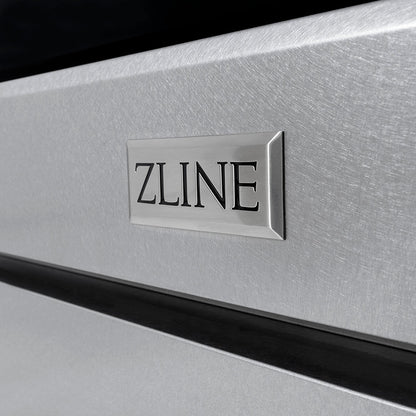 ZLINE Autograph Edition 30 in. 4.2 cu. ft. Paramount Gas Range with 4 Burner DuoPro™ Cooktop and Convection Gas Oven in Satin Stainless Steel and Polished Gold Accents (PSGRSZ-30-G)