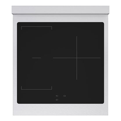 ZLINE 24 in. 3.2 cu. ft. Paramount Induction Range with 3 Element Cooktop and Electric Convection Oven in Satin Stainless Steel (SINRS-24)