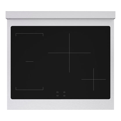 ZLINE 30 in. 4.2 cu. ft. Paramount Induction Range with 4 Element Cooktop and Electric Convection Oven in Satin Stainless Steel with Black Matte Door (SINRS-BLM-30)