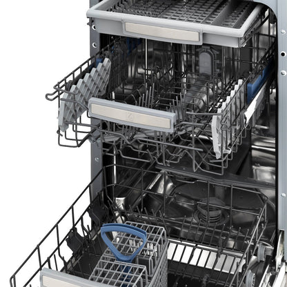 ZLINE 18 in. Tallac Series 3rd Rack Top Control Dishwasher with Satin Stainless Steel Panel and Stainless Steel Tub, 51dBa (DWV-SN-18)