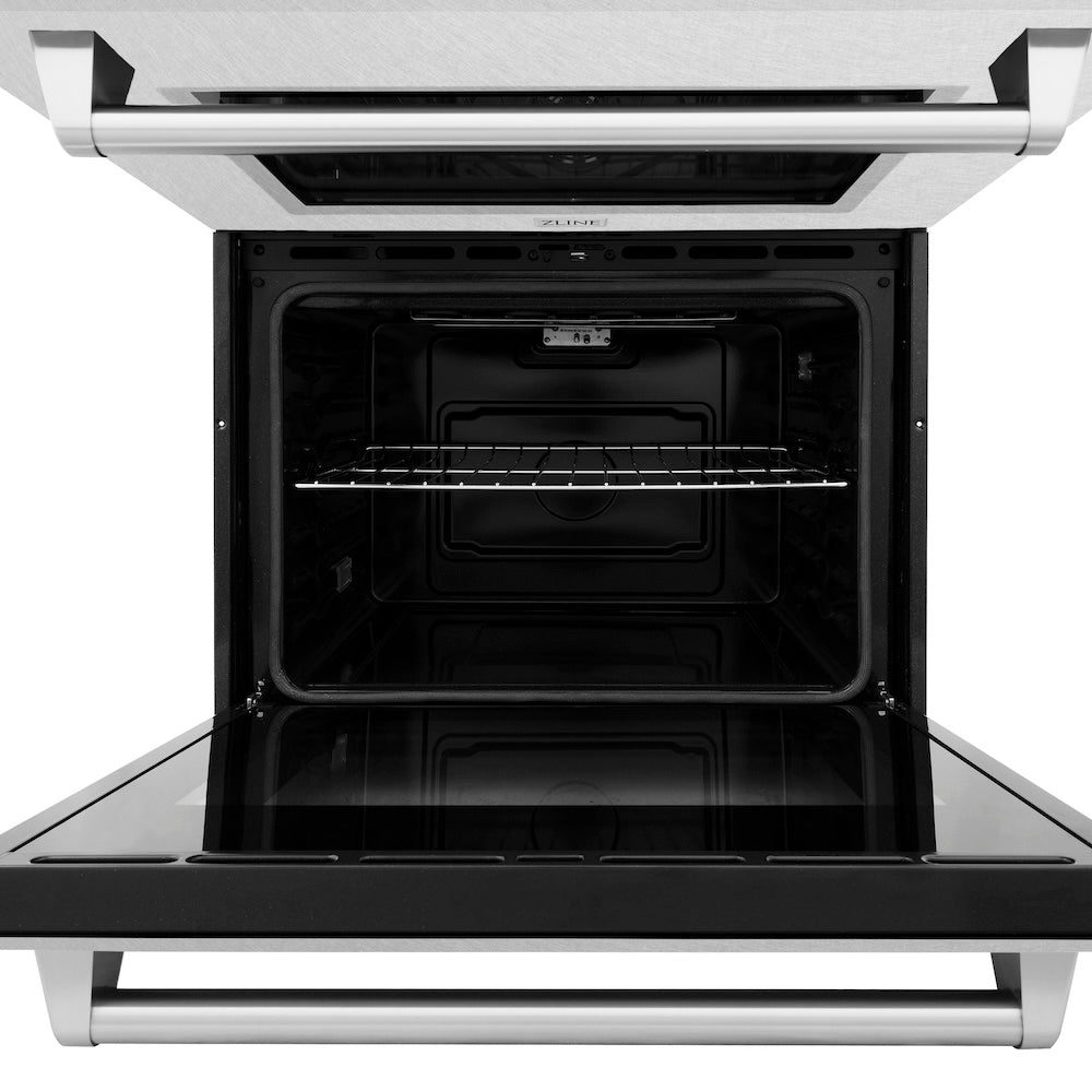 ZLINE 30 in. Professional True Convection Double Wall Oven with Air Fry and Self Clean in Satin Stainless Steel (WADS-30)