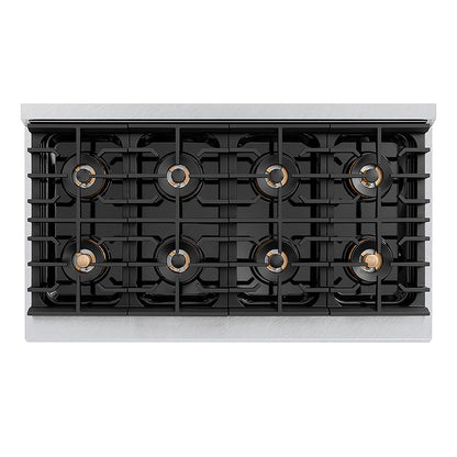 ZLINE 48 in. Paramount Gas Rangetop with 8 Burner DuoPro™ Cooktop in Satin Stainless Steel (PSRTS-48)