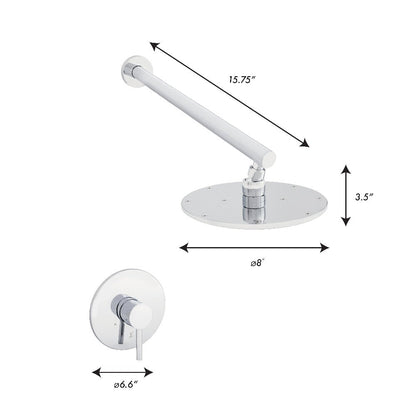 ZLINE El Dorado Rainfall Shower Faucet in Chrome (ELD-SHF-CH)