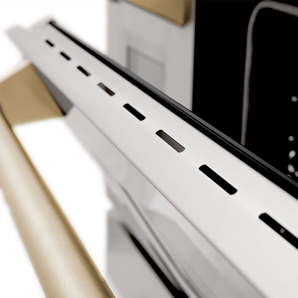 ZLINE Autograph Edition 48 in. Kitchen Package with Stainless Steel Dual Fuel Range and Range Hood with Polished Gold Accents (2AKP-RARH48-G)