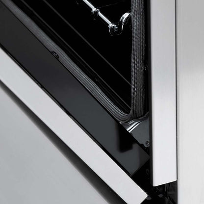 ZLINE Autograph Edition 24 in. 2.8 cu. ft. Legacy Dual Fuel Range with 4 Burner Gas Cooktop and Electric Convection Oven in Stainless Steel and Champagne Bronze Accents (RAZ-24-CB)