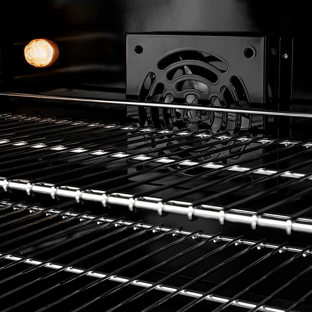 ZLINE Autograph Edition 36 in. 5.2 cu. ft. Paramount Dual Fuel Range with 6 Burner DuoPro™ Cooktop and Electric Convection Oven with White Matte Door and Matte Black Accents (PSDRZ-WM-36-MB)