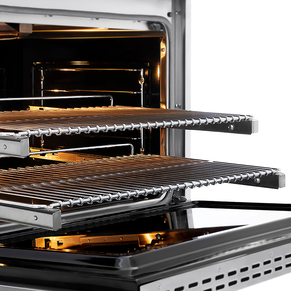 ZLINE Autograph Edition 36 in. 5.2 cu. ft. Paramount Gas Range with 6 Burner DuoPro™ Cooktop and Convection Gas Oven in Stainless Steel and Matte Black Accents (PSGRZ-36-MB)