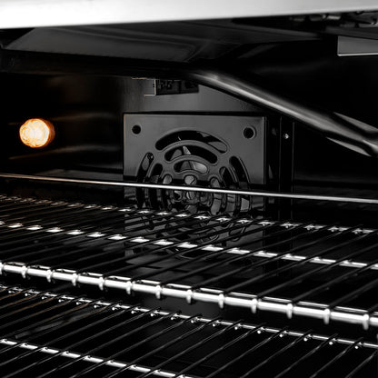 ZLINE Autograph Edition 48 in. 6.7 cu. ft. Paramount Gas Range with 8 Burner DuoPro™ Cooktop and Dual Ovens in Stainless Steel with Polished Gold Helix Handles and Accents (PSGRZ-48-KG)