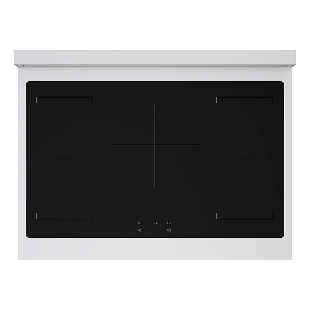 ZLINE Autograph Edition 36 in. 5.2 cu. ft. Paramount Induction Range with 5 Element Cooktop and Electric Convection Oven in Stainless Steel with Champagne Bronze Helix Handle and Knob Accents (SINRZ-36-KCB)