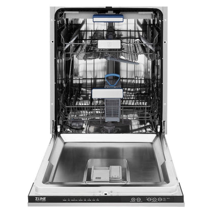 ZLINE 36 in. Kitchen Package with Stainless Steel Dual Fuel Range, Convertible Vent Range Hood and Tall Tub Dishwasher (3KP-RARH36-DWV)