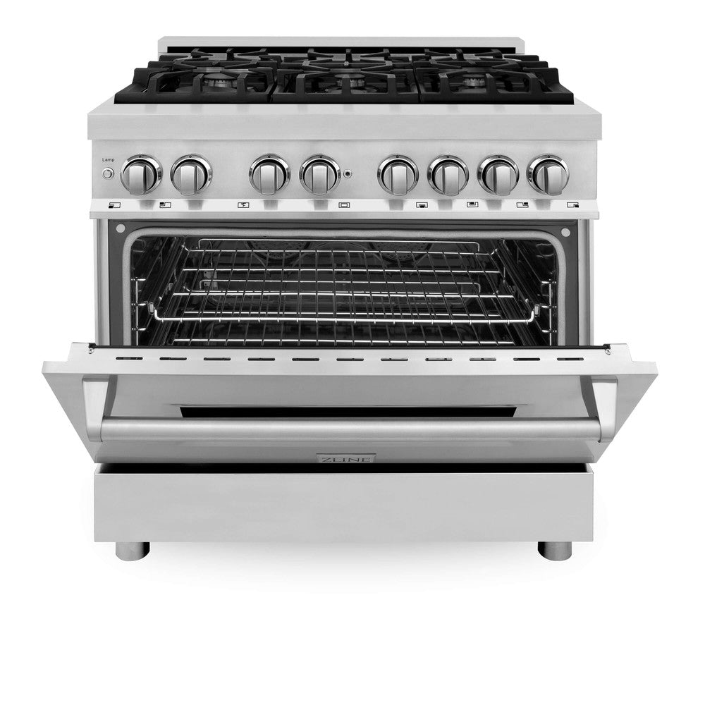 36 inch dual fuel range