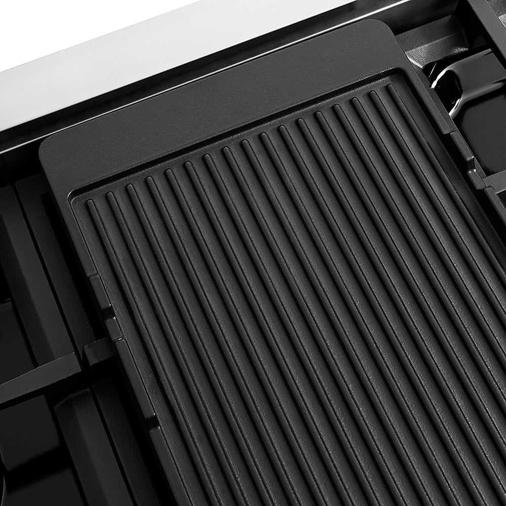 ZLINE Autograph Edition 48 in. Paramount Gas Rangetop with 8 Burner DuoPro™ Cooktop in Stainless Steel and Polished Gold Accents (PSRTZ-48-G)