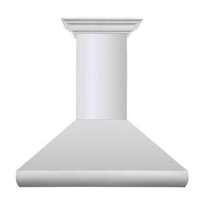 ZLINE 30 in. Professional Convertible Vent Wall Mount Range Hood in Stainless Steel with Crown Molding (587CRN-30)