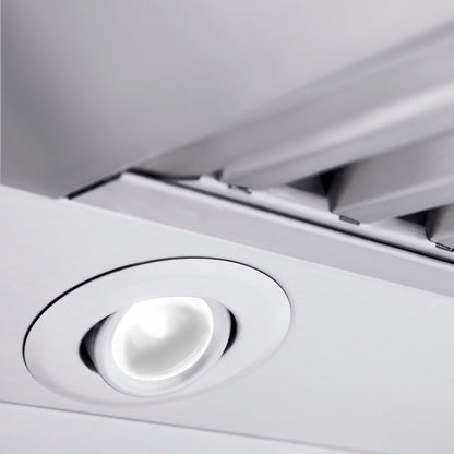 ZLINE 60 in. Professional Convertible Vent Wall Mount Range Hood in Stainless Steel with Crown Molding (597CRN-60)