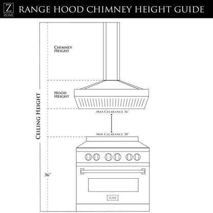 ZLINE 30 in. Designer Series Wall Mount Range Hood in Satin Stainless Steel with Mirror Accents (655MR-30)