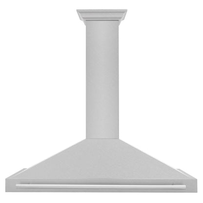 ZLINE 48 in. Convertible Satin Stainless Steel Wall Mount Range Hood with Stainless Steel Handle (KB4SNX-48)