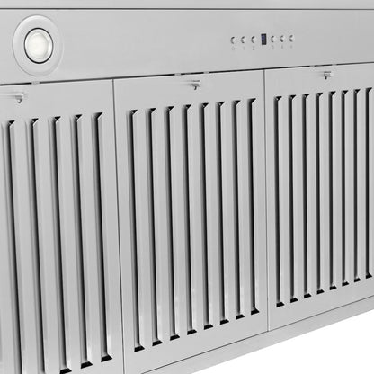 ZLINE Autograph Edition 48 in. Convertible Stainless Steel Range Hood with Stainless Steel Shell and Champagne Bronze Accents (KB4STZ-48-CB)