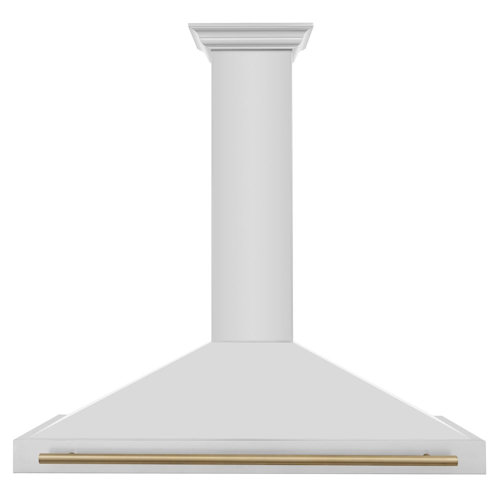 ZLINE Autograph Edition 48 in. Convertible Stainless Steel Range Hood with Stainless Steel Shell and Champagne Bronze Accents (KB4STZ-48-CB)