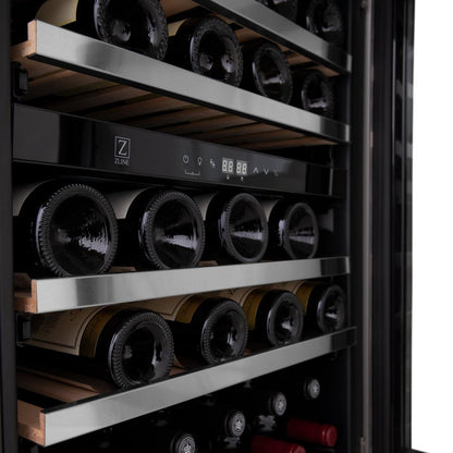 ZLINE Kitchen Package with 36 in. French Door Refrigerator, 48 in. Dual Fuel Range, 48 in. Range Hood, 24 in. Microwave Drawer, 24 in. Tall Tub Dishwasher and 24 in. Wine Cooler in Stainless Steel (6KPR-RARH48-MWDWV-RWV)
