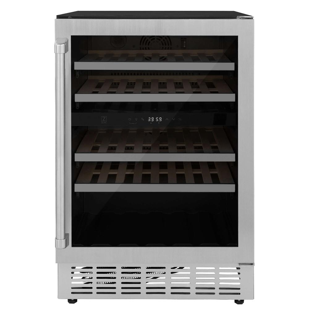 ZLINE 36 in. Kitchen Package with Stainless Steel Gas Range, Range Hood, Microwave Drawer, Tall Tub Dishwasher and Wine Cooler (5KP-SGRRH36-MWDWV-RWV)