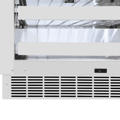 ZLINE 24 in. Touchstone Dual Zone 44 Bottle Wine Cooler With Panel Ready Glass Door (RWDPO-24)