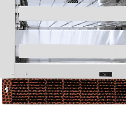 ZLINE 24 in. Touchstone Dual Zone 44 Bottle Wine Cooler with Hand Hammered Copper Glass Door (RWDO-HH-24)