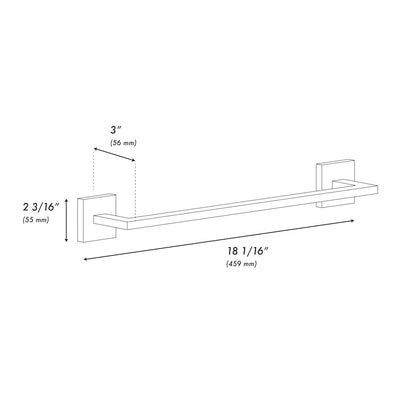 ZLINE Palisades 18 in. Towel Rail in Champagne Bronze (RBCN1-TR18-CB)