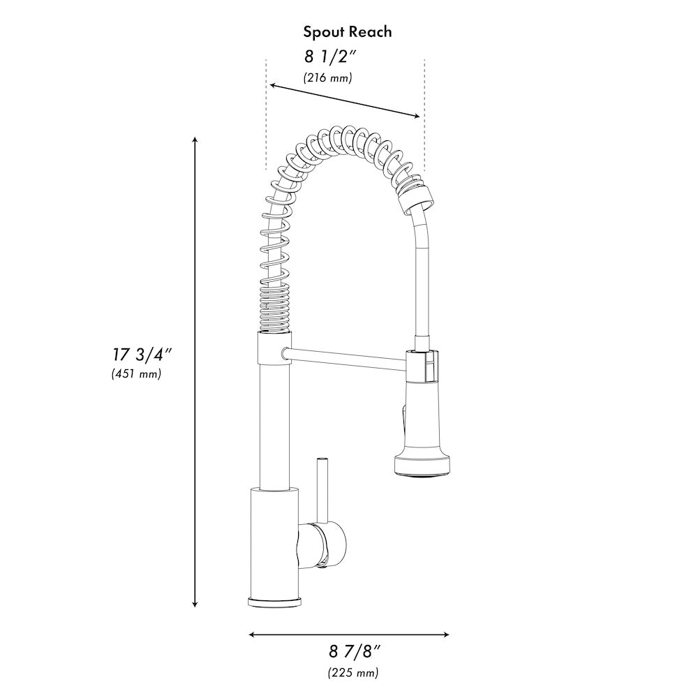 ZLINE Palisades Modern Single Handle Bath Faucet in Champagne Bronze (RBCN2-BF-CB)