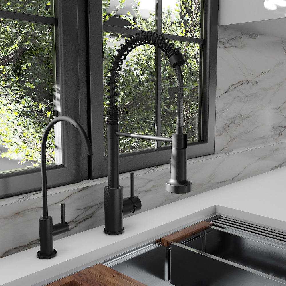 ZLINE Palisades Single Handle Drink Faucet in Matte Black (RBCN1-FBV-MB)