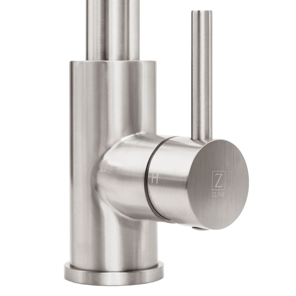 ZLINE Palisades Pull Down Single Handle Kitchen Faucet in Brushed Nickel (RBCN1-KF-BN)