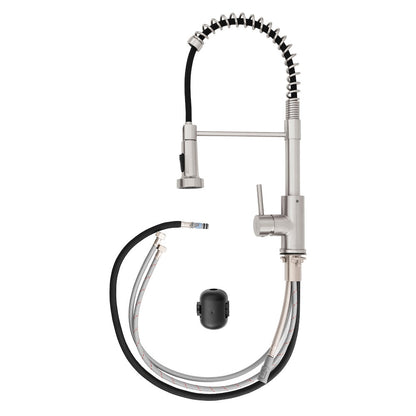 ZLINE Palisades Pull Down Spring Spray Wand Kitchen Faucet in Brushed Nickel (RBCN2-KF-BN)